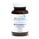 MethylPro B-コンプレックス + L-メチルフォレート10mg - 女性と男性のためのメチル化されたビタミンBコンプレックス、葉酸、ナイアシンおよびビオチン、VIT Bサプリメント - 30ビーガンカプセル