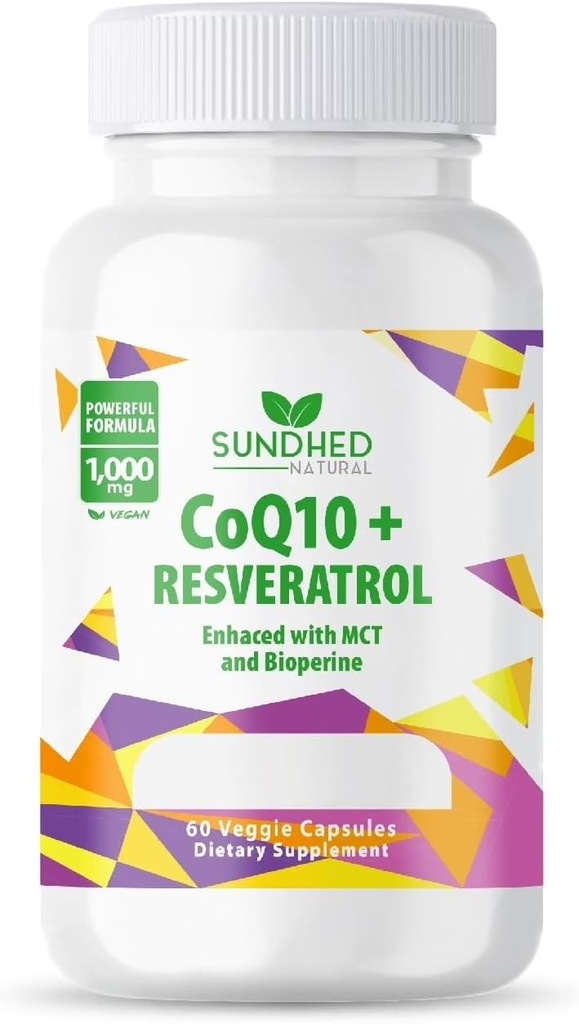 CoQ10強力な酸化防止剤(カプセルCoq10+Resveratrol)