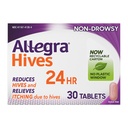 AllegraはAntihistamine 24Hourのタブレット、非眠気のハイブの減少およびハイブ・イッチの救助、180のmg Fexofenadine HCI、30の計算を取除きます