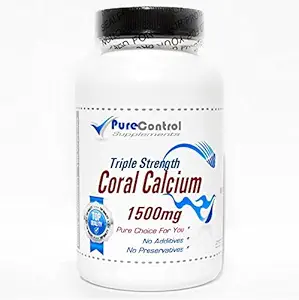 トリプル強度サンゴカルシウム1500mg // 200カプセル // ピュアコントロールサプリメントで //