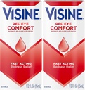 Visineの赤い目の慰めの赤みの救助の目の低下はマイナーな目の起重機の速い、Tetrahydrozoline HCl、0.5のflのために赤い目を取り除くのを助けます。 oz (2のパック)