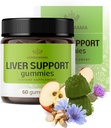 HERBAMAMA Liver Support Gummies - Herbal Complex for Liver Detox and Cleanse - Vegan, Non-GMO Overall Support Supplement - 60 Pectin-Based Apple-Flavored Chews
