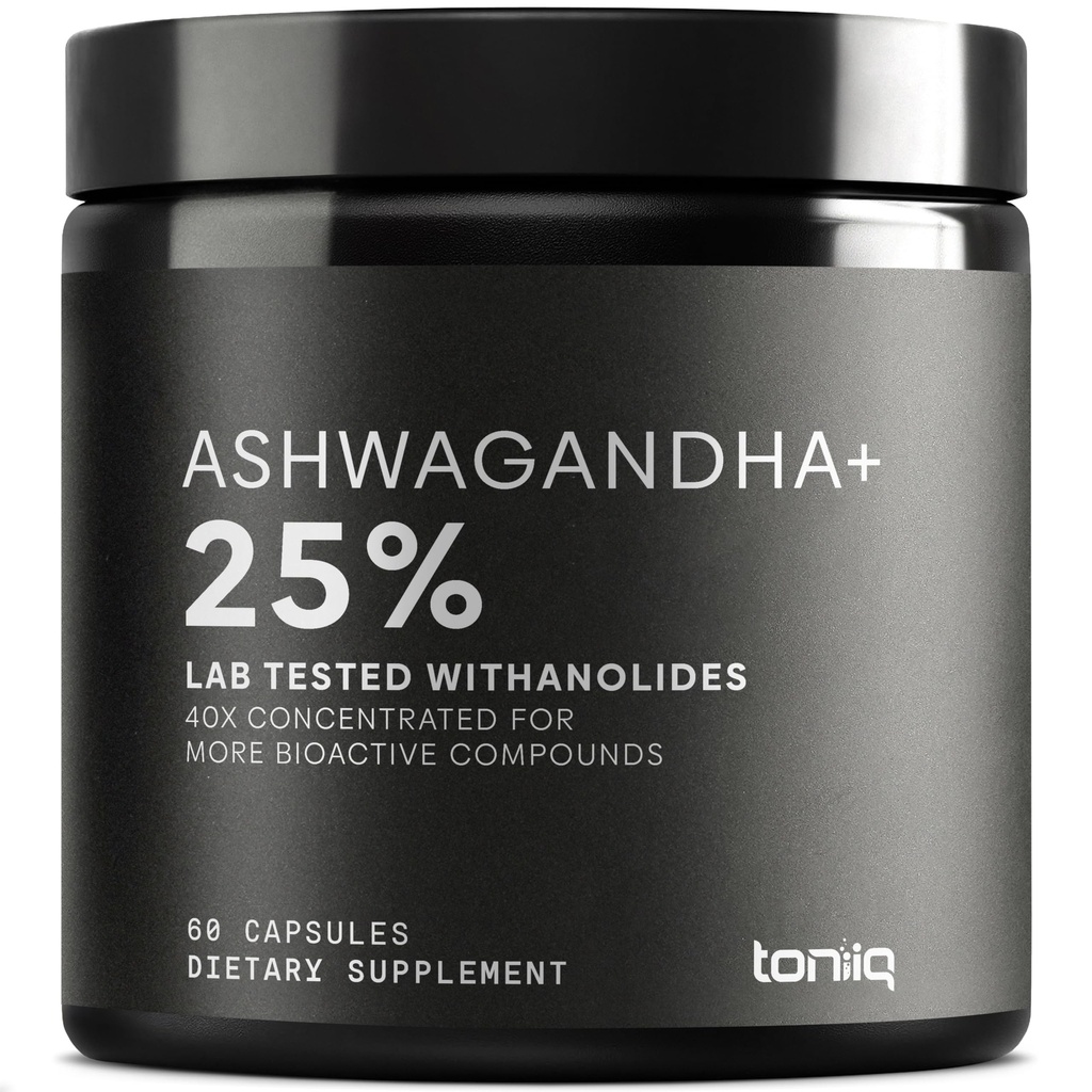 Ashwagandha - 超高い効力40:1 25%のwithanolidesのエキス-インドで収穫される野生-非常に集中された及び第三者の実験室は- 60のカプセル----を検査しました
