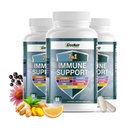 GreeNatr免疫サポートサプリメントビタミンC、D3、亜鉛50mg、ケルセチン、エキナセアPurpurea、Sambucus Elderberry、完全免疫防衛のためのジンジャー - 60カプセル(3ボトル)
