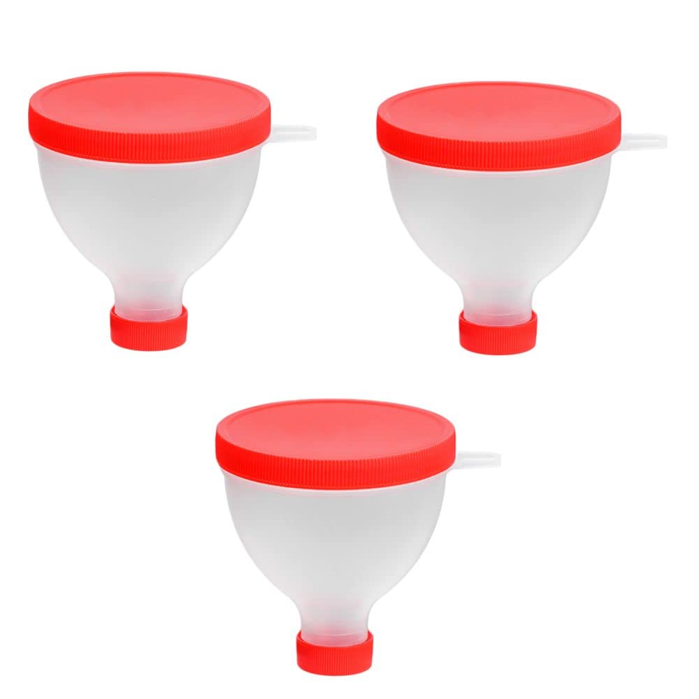 gofidin 3PCS 200MLの携帯用蛋白質の粉の漏斗のポータブルは水差しの適性蛋白質のシェーカーのびんの栄養物の貯蔵容器のための漏斗の体育館のパートナーを満たします