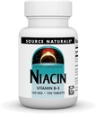 源のNaturals Niacin 100のmgのビタミンB-3の非GMO - 100のタブレット