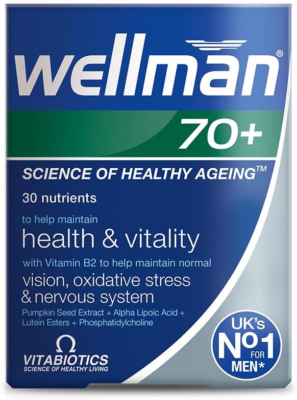 Vitabiotics Wellman 70 + 30タブ