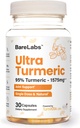 Turmeric Curcumin Capsules for Joint & Immune Support + High Absorption Single Dose, Water-Dispersible Formula - 30 Day Supply