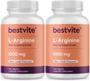 BESTVITE L-アルギニン1000mg/錠(480錠)(240 x 2) - 医薬品グレード - 20% Arginine HClと比較して、より純粋なアルギニン - ニトリオキサイドプレカール*