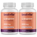 BESTVITE L-アルギニン1000mg/錠(480錠)(240 x 2) - 医薬品グレード - 20% Arginine HClと比較して、より純粋なアルギニン - ニトリオキサイドプレカール*