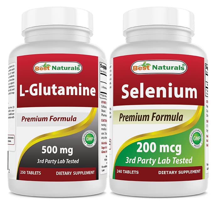 ベストナチュラルLグルタミン500mg&セレン200mcg