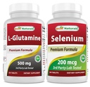 ベストナチュラルLグルタミン500mg&セレン200mcg