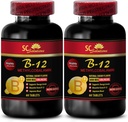 b12ビタミン5000 mcg - METHYLCOBALAMINビタミンB-12 5000 - スポーツ栄養持久力、エネルギーブースター、50以上の男性のためのエネルギーサプリメント、ビタミンb 12、皮膚サポートサプリメント - 2ボトル120 Tabl