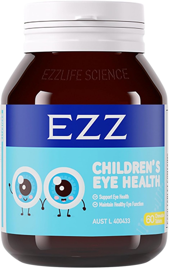 EZZの子供の目の健康、精巣のビタミンのルテインおよびゼアキサンチン、視覚疲労の救助および高める視線、自然および添加物、60の容易にChewの放して下さい
