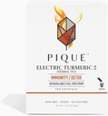 PIQUE電気ターメリック2 - 健康的な免疫、自然な炎症反応、自然なデトックスパスウェイ、および放射性皮膚をサポート - 28ctシングルサーブスティック(パッケージ1)