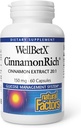 自然な要因 WellBetX CinnamonRich のエキス 150 の mg、60 のカプセル
