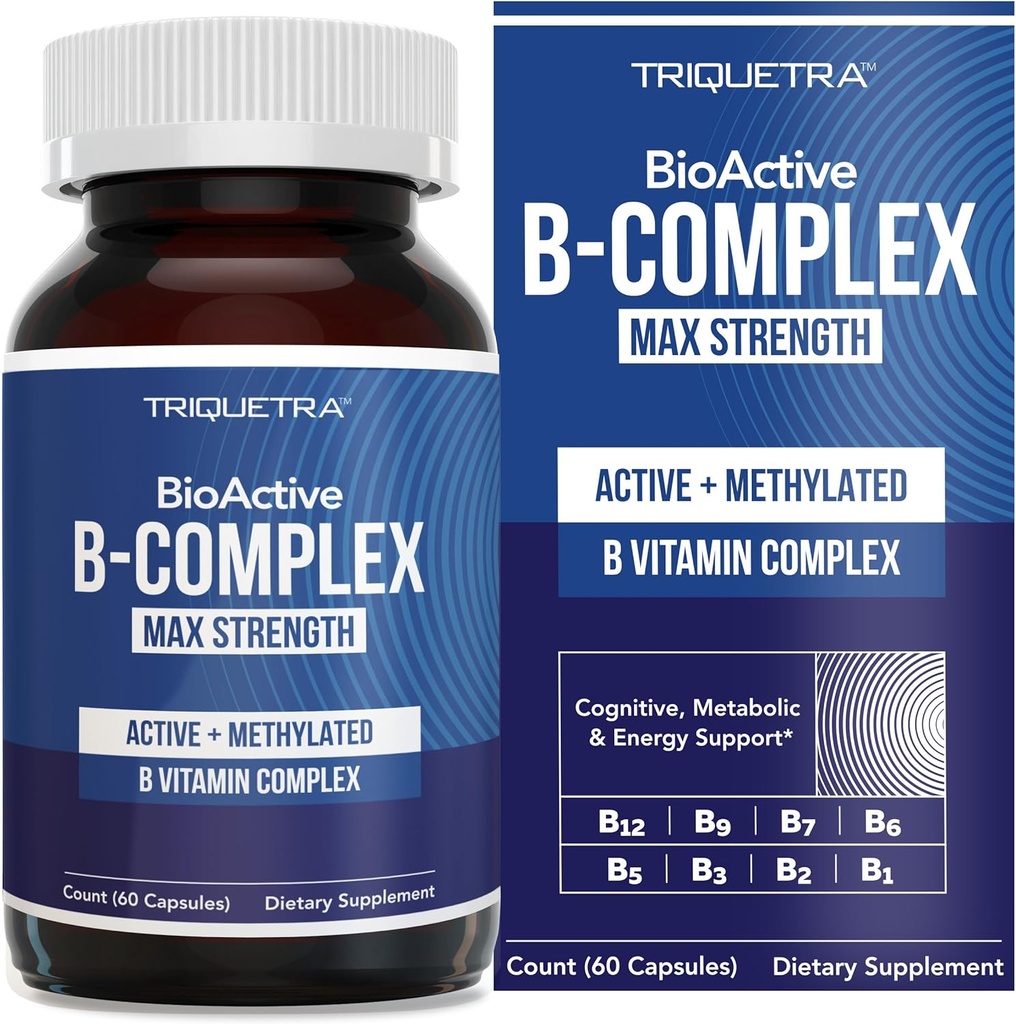 BioActiveビタミンBコンプレックス - 血流準備、メチル化されたBコンプレックス - B12、BenfoPure® B1およびPantesin® B5 - 臨床用量の12 Bビタミン - 60のサービングの3つのBioActiveフォームを特色にします