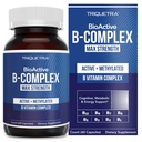 BioActiveビタミンBコンプレックス - 血流準備、メチル化されたBコンプレックス - B12、BenfoPure® B1およびPantesin® B5 - 臨床用量の12 Bビタミン - 60のサービングの3つのBioActiveフォームを特色にします
