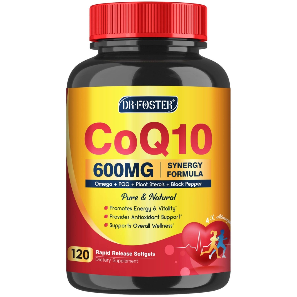 CoQ10 600のmgのSoftgels CoQ10の補足-Omega 3及びPQQ及びビタミンE、CoQ10 400mgのSoftgelsの60のサービングとのCQ10 Coenzyme-Q10