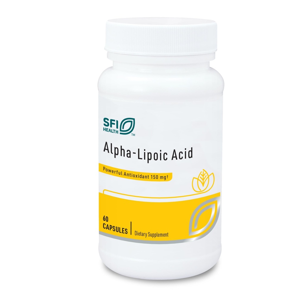 KlaireLabs SFIの健康アルファリポ酸150mg - 肝臓デトックス、酸化防止サポートを促進するALAサプリメント - Hypoallergenic&トウモロコシフリー(60カプセル)