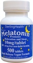Melatonin 500の計算10mgの速い分解のビーガンの極度の強さ