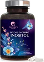 Myo-Inositol&D-Chiro Inositol 1025mg - 40:1 Ovarianサポート、Vegewel Myo&D Chiro Supplement for Women's Natural Balance and Vitamin B8、非GMO - 120カプセル
