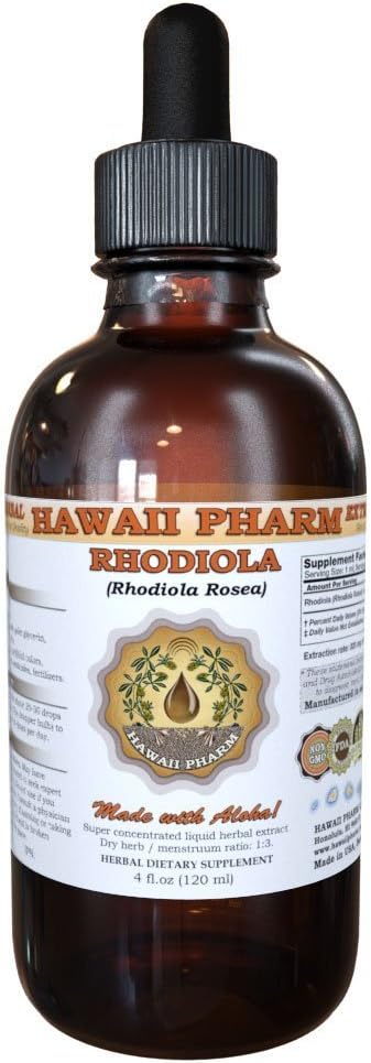 ハワイ Pharm Rhodiola (Rhodiola rosea) 液体エキス, チンキ, ハーブサプリメント, アメリカ製, 2 fl.oz