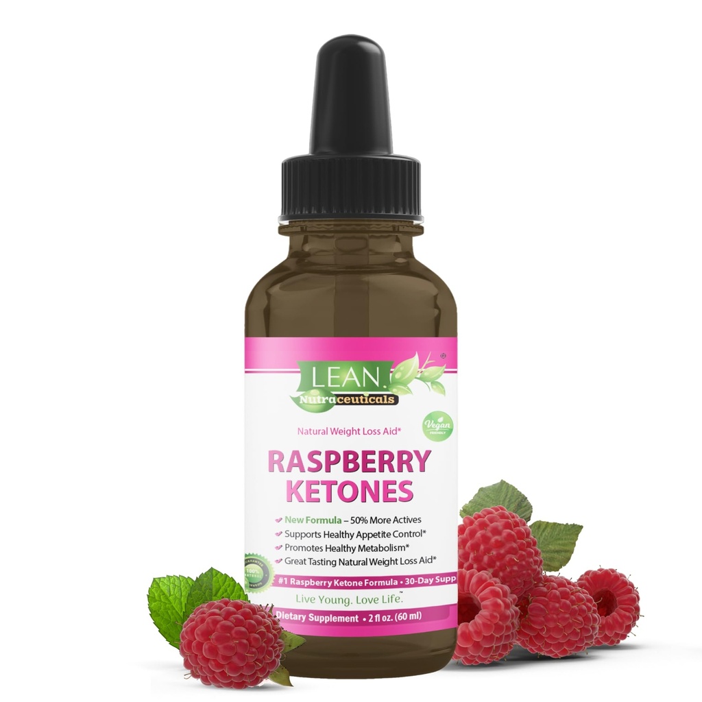 Lean Nutra Keto Drops - 女性&男性のためのラズベリーケトンサプリメント, Metabolismをサポート & Cravings, ACVとビーガン液体フォーミュラ, 緑茶, アフリカマンゴー – 60ml