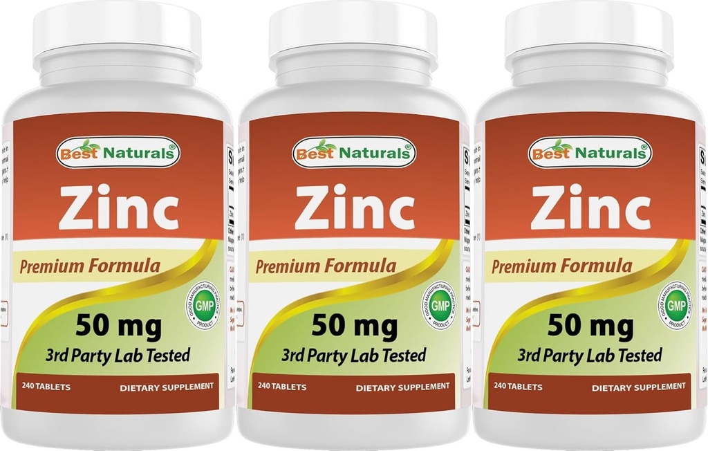 亜鉛Gluconate 50mg 240のタブレットのパックとして最もよいNaturals亜鉛補足3
