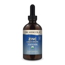 Dr. Mercola 亜鉛液体ドロップ - 免疫と臓器の健康をサポート - 15 mg 有機亜鉛液体ドロップ - USDA 有機 - NSF 認定 - 非GMO、グルテンフリー&大豆フリー - 3.88 fl oz (28 サービング)