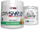 EHP Labs シュレッド + アセチル バンドル - OxyShred サーモニック プレワークアウト パウダー & シュレッディング サプリメント - アセチル L カルニチン - 自然エネルギー、エイド メタボリズム、および健康な脳機能をサポート