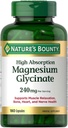 Nature's Bountyの高い吸収のマグネシウムのGlycinate 240mg 180のカプセル