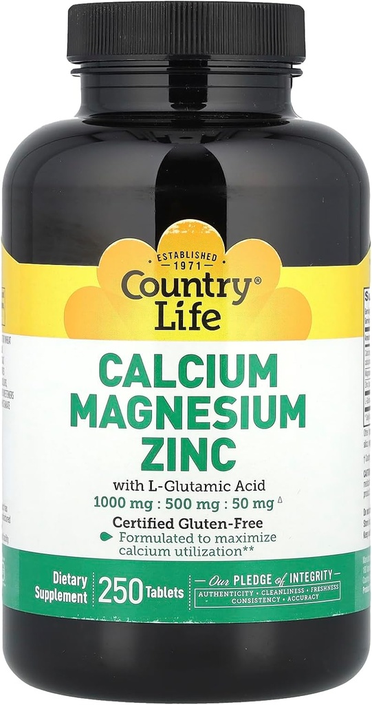 Calcium-Magnesium-Zinc カントリーライフ 250 タブ