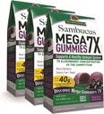Nature's Answer Sambucus Mega Gummies | 7X よりエルダーベリーの集中 | アルコールフリー, グルテンフリー, 完全菜食主義者の, 完全菜食主義者の, ノン GMO & ノー防腐剤 | 30ct Gummies (パック3)