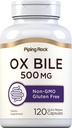 パイピングロックオックス・ビレンサプリメント500mg | 120カプセル | 消化酵素 | ノンGMO、グルテンフリー