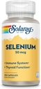 Solaray Selenium 50 mcg、健康な免疫システム、甲状腺機能及び酸化防止サポート、100カプセル