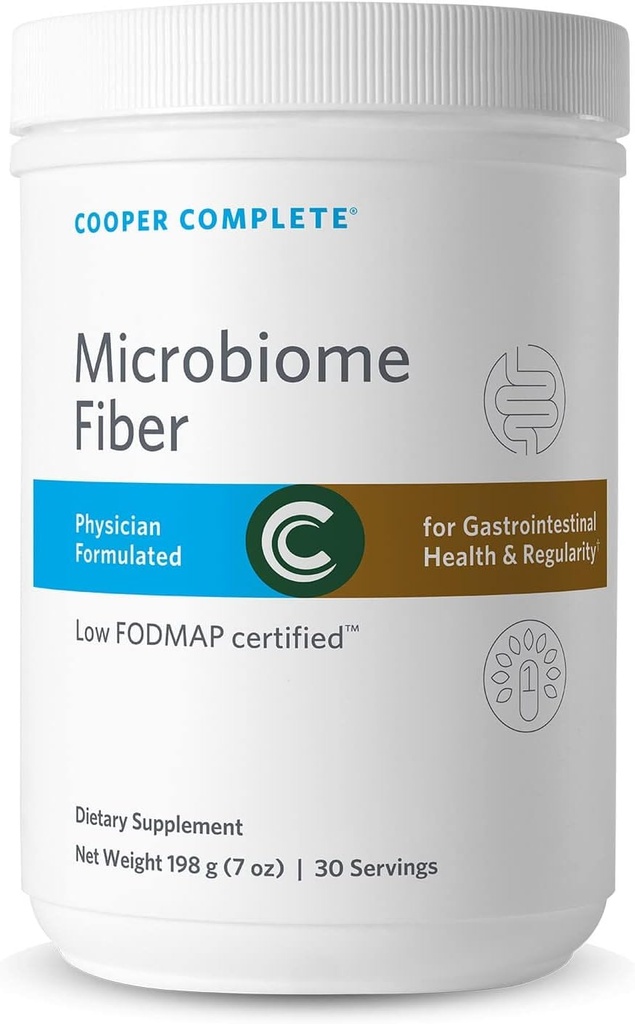 Cooper Complete Microbiome Fiber Powder Supplement. Pack of 1. 30 Servings per cannister