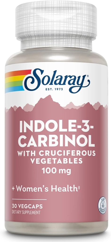 SOLARAY Indole-3-Carbinol 100mg | 30カプセル