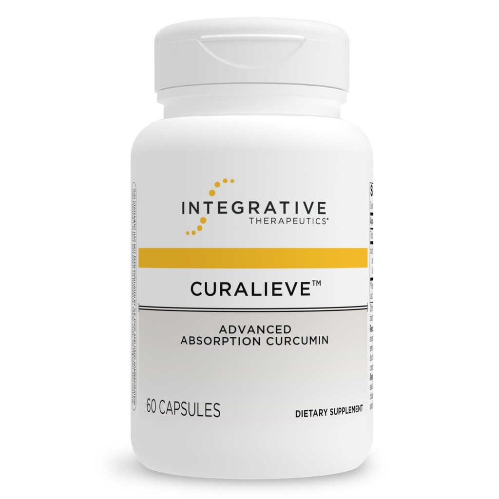 Integrative Therapeutics Curalieve - 酸化防止サポートのためのクルクミン式* - 高吸収クルクミン - ビーガン、グルテンフリー&乳製品 - 60カプセル(30のサービング)