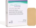 ConvaTecのDuoDERMの余分薄い制御ゲルの方式2"x4」のHydrocolloidの生体的な傷、低い摩擦、Flexibile、乳液なし、防水、長方形、ベージュ、20ct箱のための抗張付着力のドレッシング