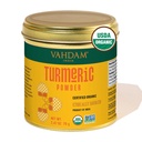 VAHDAM、オーガニックターメリックパウダー w/ハイカークミン(2.47oz) USDA Organic、100% Raw from India | グルテンフリー、非GMO | プレミアム品質&アロマ | シングルオリジンスパイス | ソースから直接