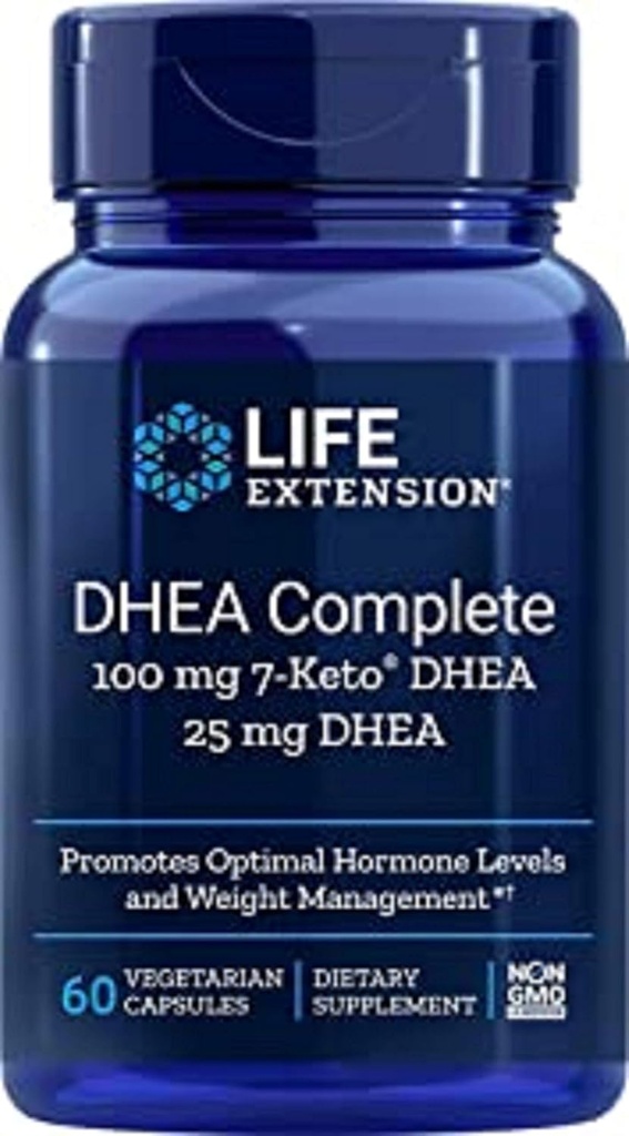 ライフエクステンションDHEA完全、100mg 7 Keto DHEA、25mg DHEA、60カプセル