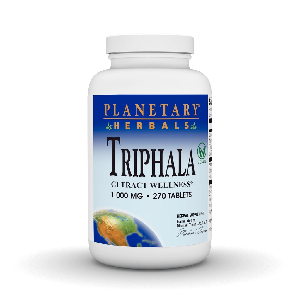 惑星の草のTriphala 1000mg - 270のタブレット