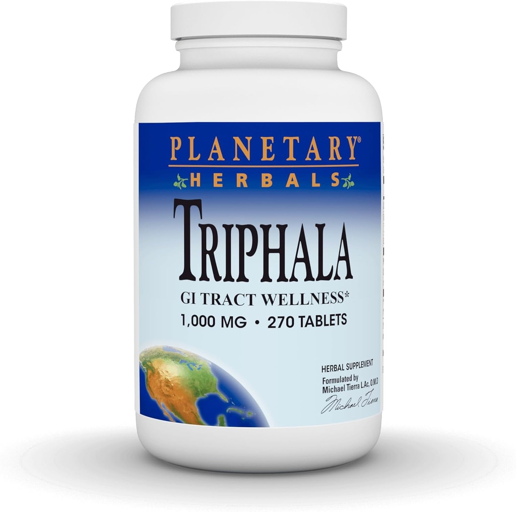惑星の草のTriphala 1000mg - 270のタブレット