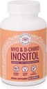 Myo-Inositol&D-Chiro Inositolサプリメントボトル(60カプセル)40:1オバリアンサポートマイオイノシトールのための比率カプセル1000mg&D-Chiro 25mgイノシトールカプセルw / カロノシトール - 女性のための毎日のイノシトール