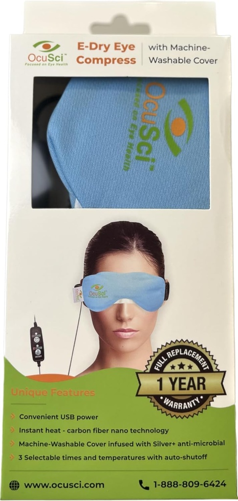 乾燥した目はHydroHeat機械洗濯できるカバー、保存40%の湿気がある熱療法のためのマイクロウェーブまたは扱われる冷たい療法のための凍結と圧縮します:乾燥した目シンドローム(USBの乾燥した目の圧縮)