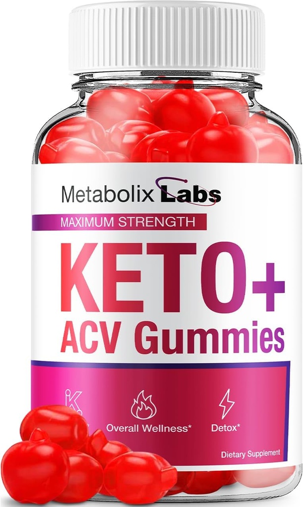 Metabolix Labs Keto ACV Gummies - 高度な式メタボリックケトプラス重量管理ACVグミーApple Cider Vinegar Metabolix ACV栄養補助食品男性女性(60 Gummies)