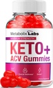 Metabolix Labs Keto ACV Gummies - 高度な式メタボリックケトプラス重量管理ACVグミーApple Cider Vinegar Metabolix ACV栄養補助食品男性女性(60 Gummies)