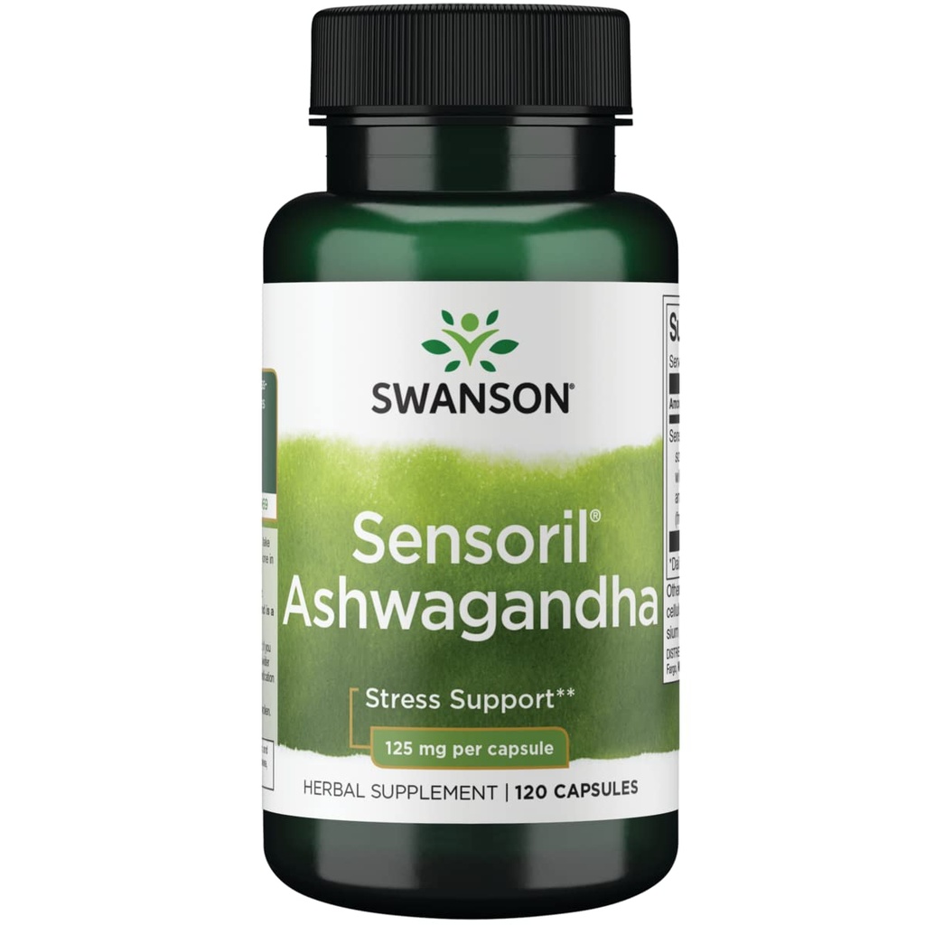 スワンソンULのSENSORILのASHWAGANDHA 125MG 120CAP
