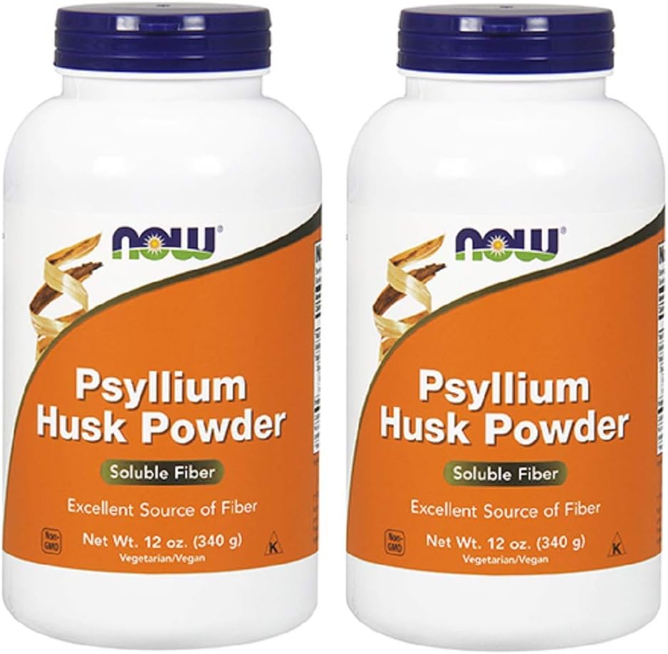 NOW の食糧の syllium の殻の粉、12 の Ounce (パッケージ 2)